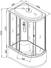 Душевая кабина DETO L920L 120x80 с высоким поддоном, с сиденьем