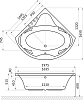 Акриловая ванна Excellent Konsul 150x150