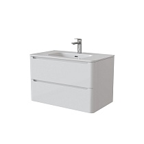 Тумба с умывальником, подвесная, 80 см, белая, Edifice, IDDIS, EDI80W0i95K