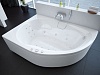 Акриловая ванна Акватек Вирго 150x100 L, с каркасом, фронтальным экраном, сливом-переливом
