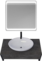 Мебель для ванной 1MarKa Grunge Loft 90 бетон темно-серый