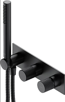 Смеситель Omnires Contour CT8035/1AT С ВНУТРЕННЕЙ ЧАСТЬЮ, для ванны с душем, антрацит