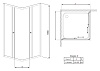 Душевой уголок Radaway Classic C 90 прозрачное стекло