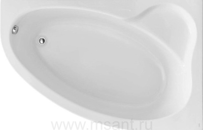 Акриловая ванна Santek Эдера 170х100 правая 