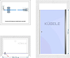 Душевая дверь в нишу Kubele DE020 DE020D601-CLN-BR-80х200 80, профиль бронза светлая