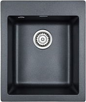 Мойка кухонная Paulmark Leer PM104249-BLM черный металлик