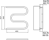 Полотенцесушитель водяной Terminus M-образный 25 3/4