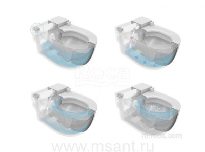 Унитаз подвесной Roca Meridian IN-TANK подвесная 893301000 чаша