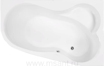 Акриловая ванна Vagnerplast Melite 160x105 R bianco