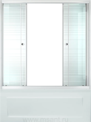 Шторка на ванну Triton полосы 170 см