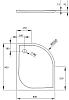 Поддон для душа Radaway Delos E 90x80, L