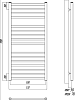 Полотенцесушитель электрический Lemark Ursus П16 50x110, черный