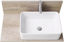 Столешница AQUATON Мишель 80 c панелью, дуб эндгрейн