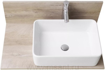 Столешница AQUATON Мишель 80 c панелью, дуб эндгрейн