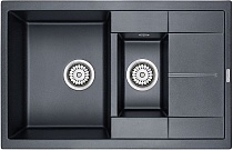 Мойка кухонная Paulmark Feste PM237850-BLM черный металлик