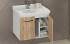 Мебель для ванной Comforty Рига 80 дуб сонома с раковиной Comforty 9335-80