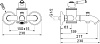 Смеситель Timo Arisa 5314/03Y для ванны с душем