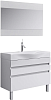 Мебель для ванной Aqwella 5 stars Бергамо 80 напольная, белая
