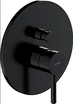 Смеситель Omnires Y Y1235BL С ВНУТРЕННЕЙ ЧАСТЬЮ, для ванны с душем, чёрный