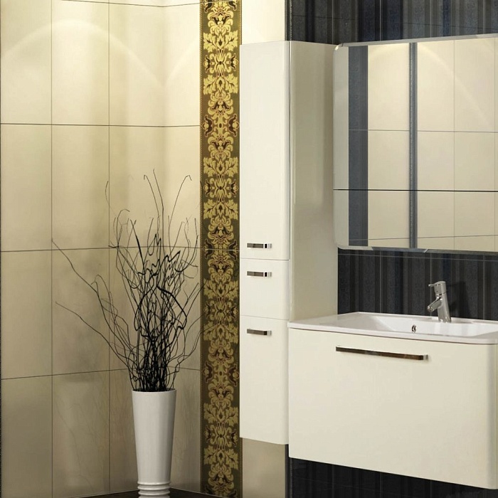 Шкаф-пенал AQUATON Валенсия L белый жемчуг