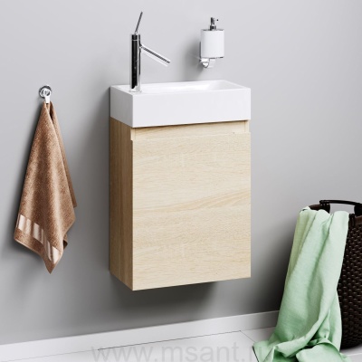 Тумба для комплекта Aqwella Leon MP 40 дуб сонома