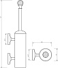 Ершик Migliore Amerida ML.AMR-60.403.BR подвесной, бронза