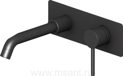 Смеситель Timo Saona 2371/03SM С ВНУТРЕННЕЙ ЧАСТЬЮ, для раковины, черный