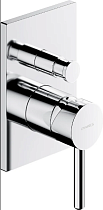 Смеситель Omnires Y Y1235/KCR С ВНУТРЕННЕЙ ЧАСТЬЮ, для ванны с душем, хром