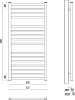 Полотенцесушитель электрический Lemark Ursus П16 50x110, хром