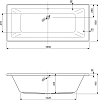 Акриловая ванна Cezares Plane mini 180x80