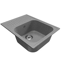 Мойкa MIXLINE ML-GM18 с крылом, темно-серая (309), 640*490*190мм