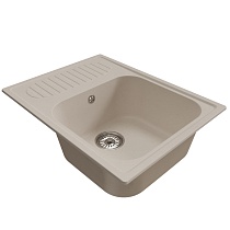 Мойкa MIXLINE ML-GM18 с крылом, белая (331), 640*490*190мм