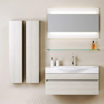 Мебель для ванной Aqwella 5 stars Бергамо 100 акация