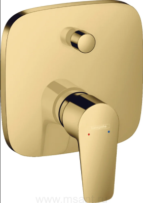 Смеситель Hansgrohe Talis E 71474990 для ванны с душем, полированное золото