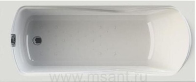 Акриловая ванна Vanessa (Radomir) Сильвия 167х70, с опорной рамой, сливом-переливом (слева или справа)