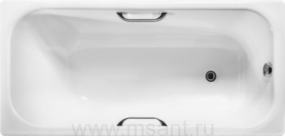 Чугунная ванна Wotte Start 150x70, с ручками 