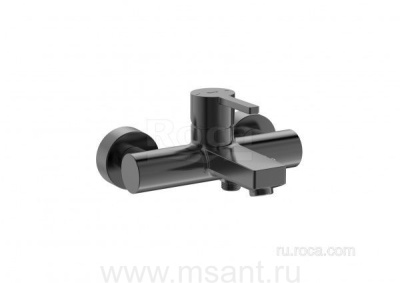 Смеситель Roca Naia для ванны-душа, PVD, brushed titanium black 5A0296NM0
