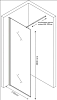 Душевая перегородка Berges Sky Black 064011 110x200, профиль черный