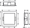 Полка Hansgrohe XtraStoris Minimalistic 56073670 матовая черная