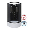Душевая кабина Niagara Classic NG-6508-14BKG (90х90х200) высокий поддон(40см),черный,стекло тонированное