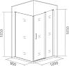 Душевой уголок Good Door Latte WTW+SP-C-WE 120x90