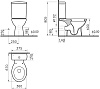 Унитаз-компакт Norm Nord 9845B099-7202 сиденье дюропласт с микролифтом