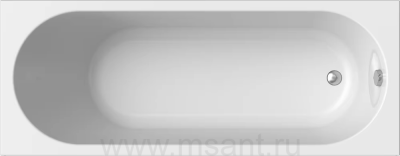 Акриловая ванна Vannesa (Radomir) Виктория 150х70, с опорной рамой (разборная), сливом-переливом (слева или справа)