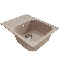 Мойкa MIXLINE ML-GM18 с крылом, песочная (302), 640*490*190мм