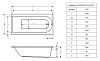 Акриловая ванна Excellent Actima Aurum WAAC.AUR15WH 150x70
