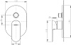 Смеситель Bravat Gina PB865104CP-2-ENG для ванны с душем