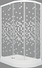 Душевой уголок Triton Коралл А Щ0000043489 левое 120х80 см, Белый, Мозаика с поддоном 