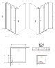 Душевой уголок Radaway EOS KDJ-B 80x100 интимато R