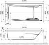 Акриловая ванна Excellent Palace 180x80