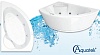 Акриловая ванна Aquatek Аякс 2 170x110 L, с каркасом, фронтальным экраном, сливом-переливом